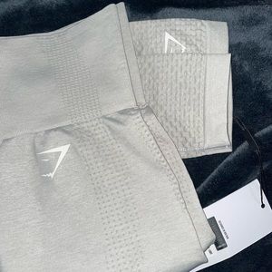 Gym Shark Light Grey Marl Leggings - Small